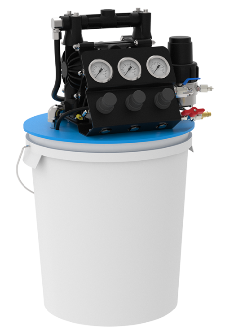 帶雙隔膜泵的物料供應單元 郵編52